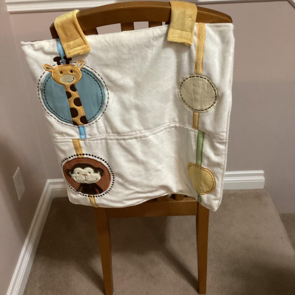 2 Handmade Crib Storage Hanging Bags Cot Organizer Diaper Holder
